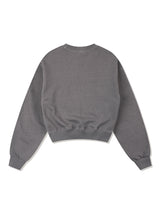 Women's Bear Friends ピグメントスモーキークロップドスウェットシャツ ライトグレー (FCF1TS206W)