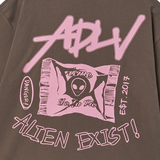 25SS ADLV エイリアン半袖Tシャツ ココア