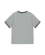フラッグアップリケリンガーTシャツ
