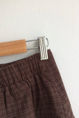 Hazel unbalanced checkered skirt