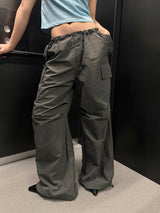 Nylon string cargo pants(4color)
