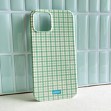 green tea glossy hard phone case