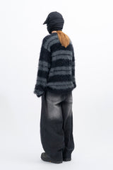 Kera Hairy Stripe Knit