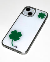 [made] Clover phone case (epoxy silver bumper)