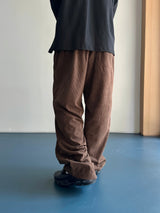 Twill Basic Golden Wide Pants 7C