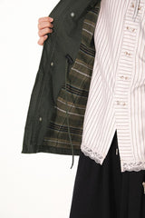 Retro washed denim barn jacket