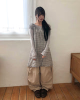 Teken Button Wide Cargo Pants