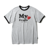 Fragile Heart Ringer Tee (Gray)