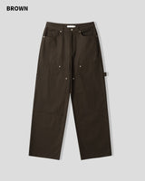 (UNISEX) Flame Double Knee Cotton Pants