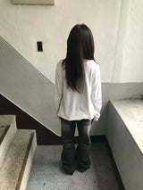 2-Color Signature Flare Denim Pants