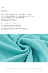 Mint Blue Square Long-Sleeve T-Shirt