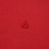 KIRSH プレーンスリムフィットクロップパーカージップアップ [RED]