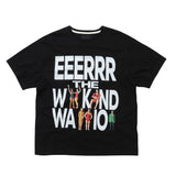 ウィークエンドウォリアーピーポーアートワークTシャツ (ブラック)