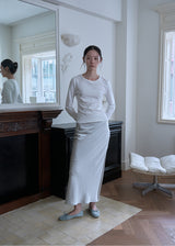クラシック ロングスリーブ Tシャツ (Ivory)