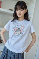 26SS★ ミユキャットクロップ半袖Tシャツ