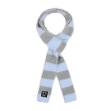 [FANCY X DUSTY] ハグストライプファーマフラー (BLUE-GRAY) F25NM1010