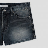 Pixie Star Rivet Denim Shorts