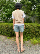 4 PART DESTROYED DOT DENIM PANTS code 21102