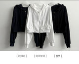 Ronit Linen Two-Way Hooded Zip-Up