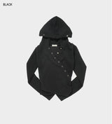 Wrap hooded crop top