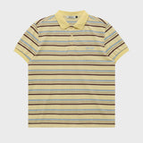 Stripe Logo Pique Half T-shirt