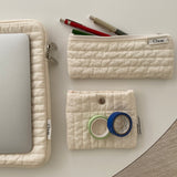 Clam flat pencilcase _ Soft cream