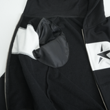 STAR LOGO HOODIE ZIP-UP BLACK