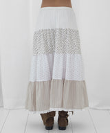 FLORAL LACE CANCAN LONG SKIRT (FLORAL) F26QD161