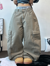 オーバービッグカーゴバルーンコットンパンツ🤎🩵2カラー