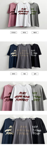 オジーレタリングオーバーサイズフィットショートスリーブTシャツ