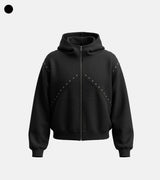 Type Rivet Hood Zip-Up