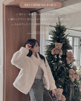 High neck fur jacket