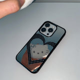[MADE] [+MagSafe] ハートドットスマホケース (シルバーミラーナンパ―)