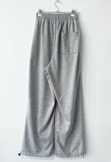 ピンタックワイドストリングスウェットパンツ