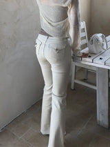 Back Pocket Span Bootcut Pants 
