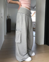 Cord Strap Folding Cargo Training Pants