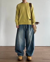 Ocean Curved Denim Pants