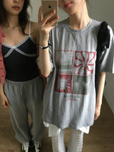 サーファークルーネックTシャツ (2color)