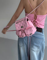 BLACKPINK Tweed Backless Bustier
