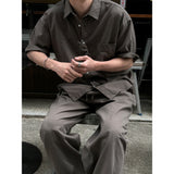 [SET UP가능] Washed cotton half shirts(6color)