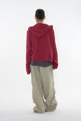 Ready crop zip-up hoodie