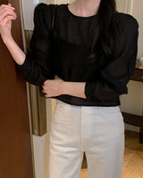 Rang Tencel blouse & bustier set