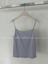 a ribbon-punching sleeveless shirt