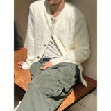 [Unisex] Angora round neck cardigan(5color)