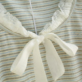 Rena Stripe Ribbon Tee
