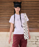 LACE FLOWER T SHIRT - WHITE
