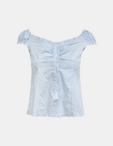 Sorrow Stripe Puff Blouse