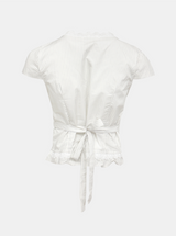 Classy Ribbon Stripe Blouse