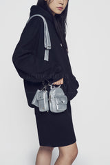 24FW モジュールハンドルクロスバッグ シルバー