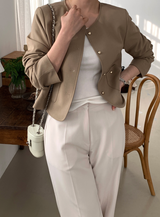 Setter Spring Collarless Jacket / 3 colors